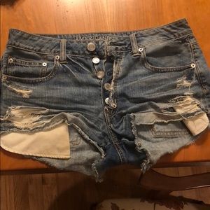 American Eagle distressed shorts